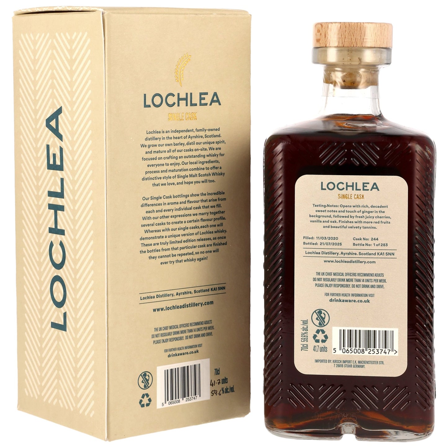 Lochlea Distillery 2020/2025 5년 59.6%