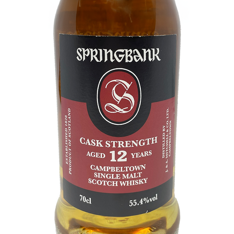 스프링 뱅크 12 캐스크 스트랭스 - 배치 22, 55.4%