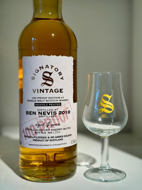 시그나토리 빈티지 전용 튤립 잔 - 2cl / 4cl 표기.