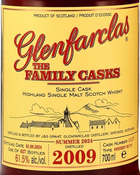 글렌파클라스 패밀리캐스크 2009 빈티지, 61.5%