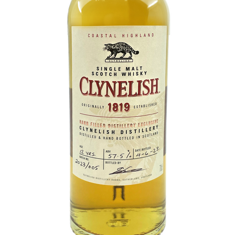 [증류소한정보틀] 클라이넬리쉬 핸드필 12년숙성 배치 5, 엑스 버번 싱글캐스크, 57.5% - 마지막보틀입니다!