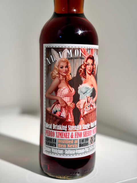 아도스 - 부활절 기념보틀 / 스윗 이스터 바니, 벤네비스 14년 숙성, 49.8%, 2024 릴리즈, PX캐스크 & 피노 셰리캐스크