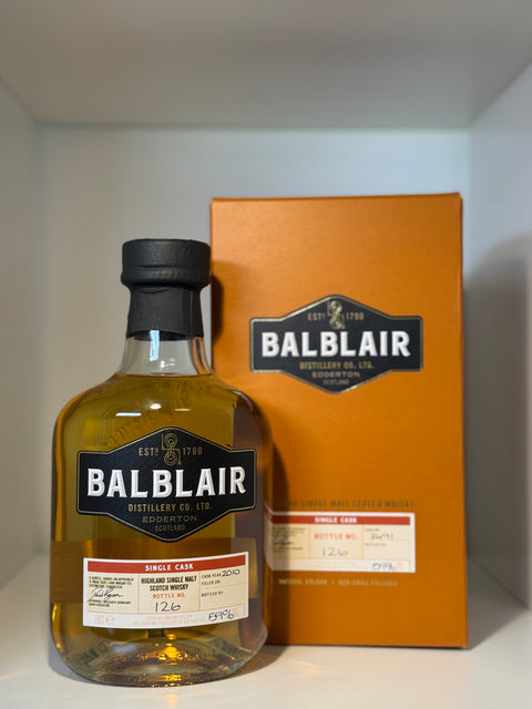 발블레어 핸드필 버번 캐스크 15년 숙성, 59%