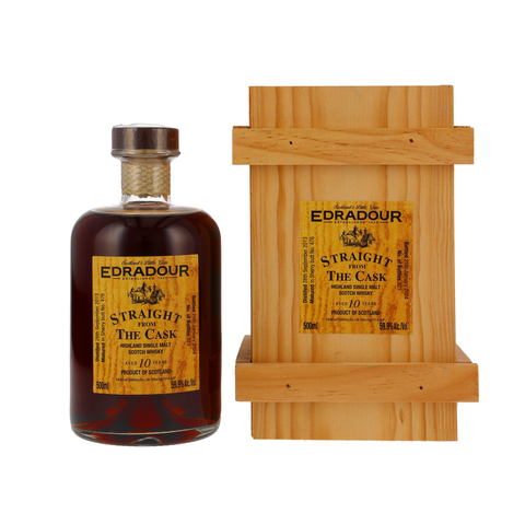에드라두어 2013/2024, 10년 숙성 SFTC, 캐스크 스트랭스, 59.9%, 셰리 벗 숙성, 923병 한정, 500ml / 나무상자